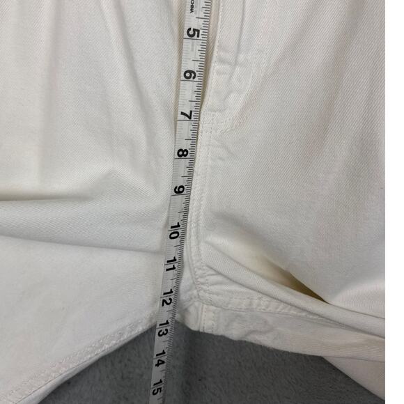 Avec Les Filles Womens Denim Jeans Crop Flare Size 31 Antique White Designer - Picture 7 of 11